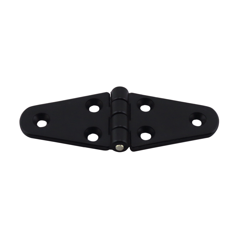 [43668] Hinge Polyamide, Double Oval, 110x40x4.5mm, Black image