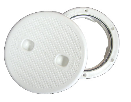 [11107] INDUSTRIAL Inspection Hatch w/Detach.Cover int. Ø100mm,White image