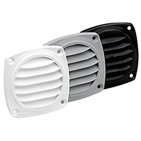 [12409] Ventilation Shaft Grilles Cover, 82x82mm, White image