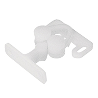 [13872] Door Fastener, Plastic, 22x32mm, White image