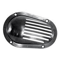 [16712] Plastic Strainer Grilled, Oval, 120x80mm, Black image