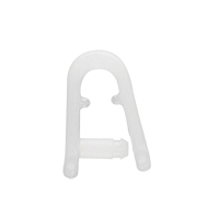 [16764] Shackle, Plastic, Ø6mm, 80Kg Working Load, White image