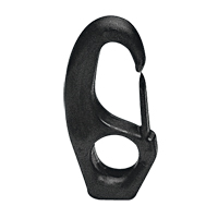 [16795] Snap Hook w/Eye Ø15x55mm, f/Ø8mm Cord, Polyam. Black image