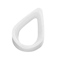[16946] Thimble for Ø3mm Rope, Nylon PA, White image
