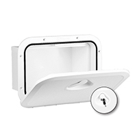 [196282] TOP LINE Storage Hatch w/Lock, White, 270x375mm image