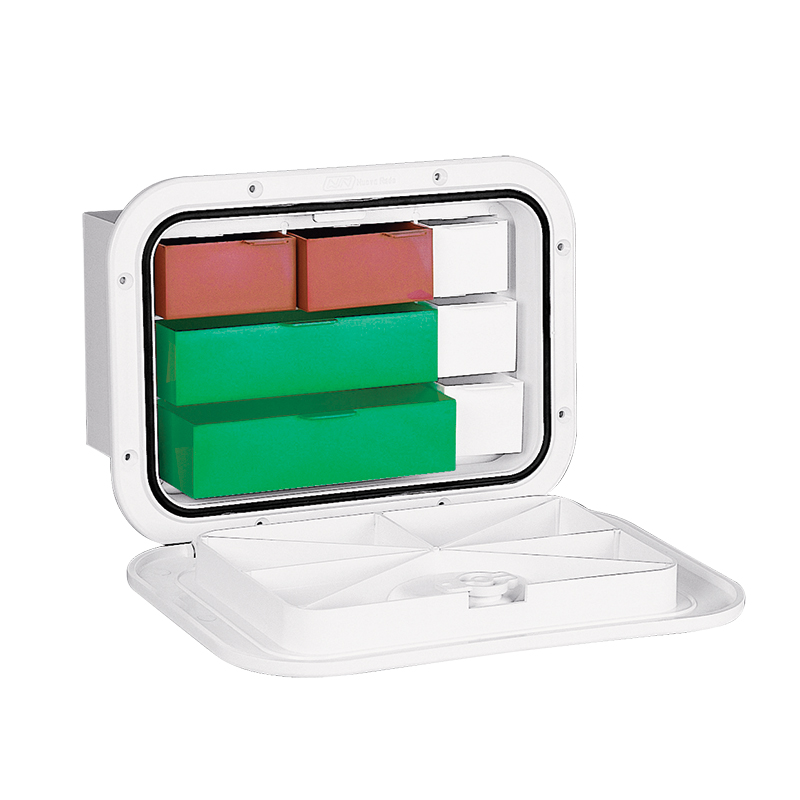 [196283] TOP LINE Storage Hatch w/Drawers, White, 270x375mm image