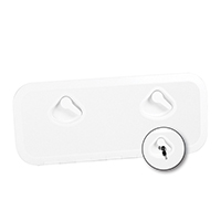 [196323] TOP LINE Hatch, w/Lock, White, 243x607mm image