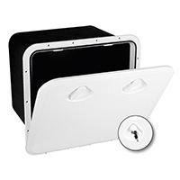 [196349] TOP LINE Storage Hatch w/Lock, White, 460x525mm image