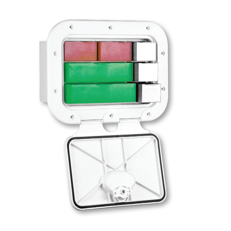 [196572] CLASSIC Storage Hatch w/Drawers, White, 275x375mm image