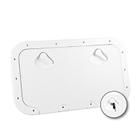 [196598] CLASSIC Hatch w/Lock, White, 355x600mm image