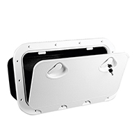 [196600] CLASSIC Storage Hatch w/Lock, White, 355x600mm image