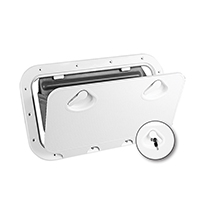 [196602] CLASSIC Hatch w/ Storage Bag & lock, White, 355x600mm image