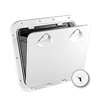 [196624] CLASSIC Hatch w/ Storage Bag & Lock, White, 463x517mm image