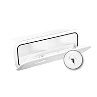 [196658] TOP LINE Storage Hatch, w/Lock, White, 243x607mm image