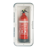 [196666] Storage Case f/Fire Exting. w/Trans.Door, 1kg,White image