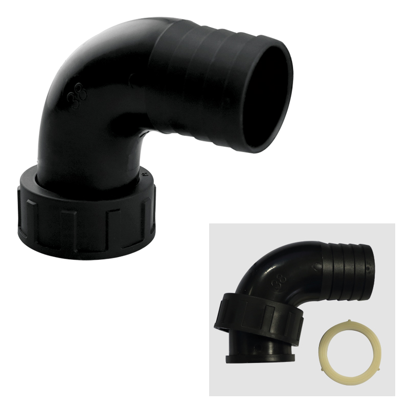 [196901] Connector 90º, G1''1/2, Ø38mm, Fem. BLIZZ.-BORA-ZEF set of 3pcs image