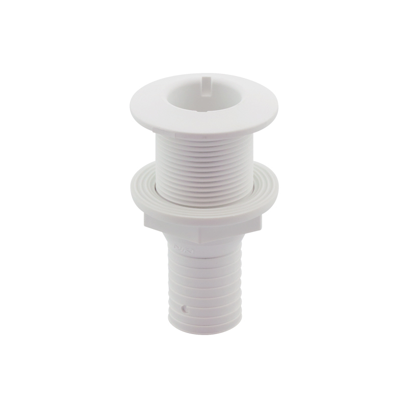 [198227] Thru-Hull Fitting 1 1/4'', w/Hose Barb Ø32mm, White image