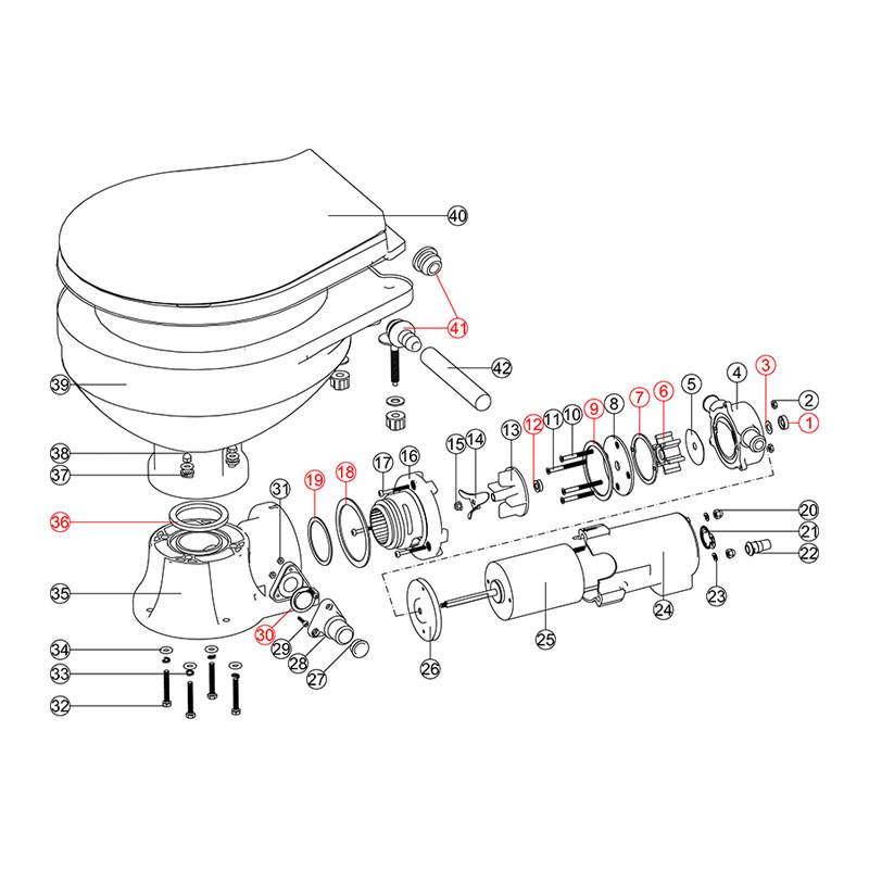 [198301] Consumables Repair Kit for Electric Toilets image