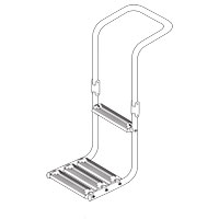 [29181] Immersed Platform Ladder, Inox 316, L865xW325mm image