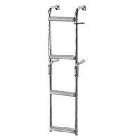 [30536] Foldable Ladder for Nar. Transom, 2+2 steps, Inox 316, 90⁰, L835xW215mm image