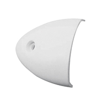 [31519] Ventilation Clam Shell Cover, 55x50x12mm, White image