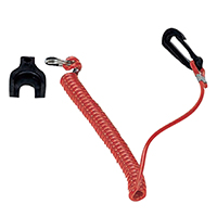 [35003] Set of Kill Switch Key w/Coil Lanyard for Omc Eng. image