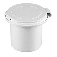 [35791] Case for Shower Head, Round, w/Lid, Ø66mm, White image