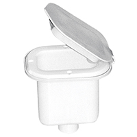 [37214] Case for Shower Head, Square, w/Lid, 125x97mm, White image