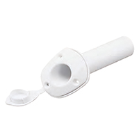 [37658] Rod Holder, w/ Cap, Plastic, Ø40mm, H.230mm, White image