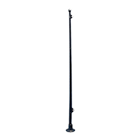 [43230] Flag Staff, w/Vert. & Horiz. Base, L.390mm, Black image