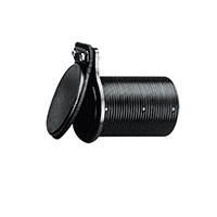 [43242] Thru-Hull Ø68mm w/Non-return Valve, L.107mm, Black image