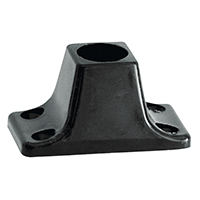 [43246] Rectangular Socket 90°, f/Tube Ø22mm, Plastic, Black image