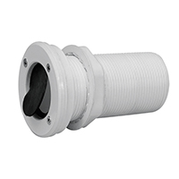 [43251] Thru-Hull Threaded Ø55mm, w/Non-Ret.Valve, White image
