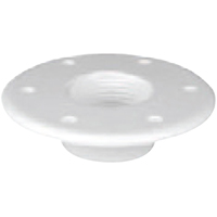 [43261] Table Bottom Plate, Flushmount, Ø190mm-Η.10mm, White image