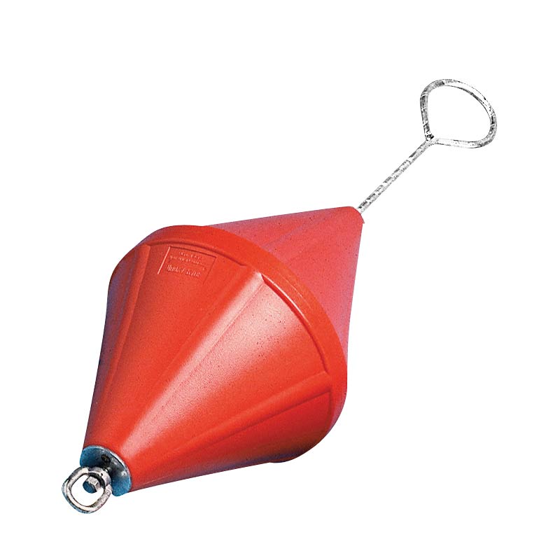 [43444] Mooring Buoy,Bi-conical,w/Foam & Galv. Steel Rod,Ø320x880mm,Orange image