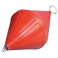 [43447] Mooring Buoy,Bi-conical,w/Foam & Galv.Steel Rod,Ø520x1030mm,Orange image