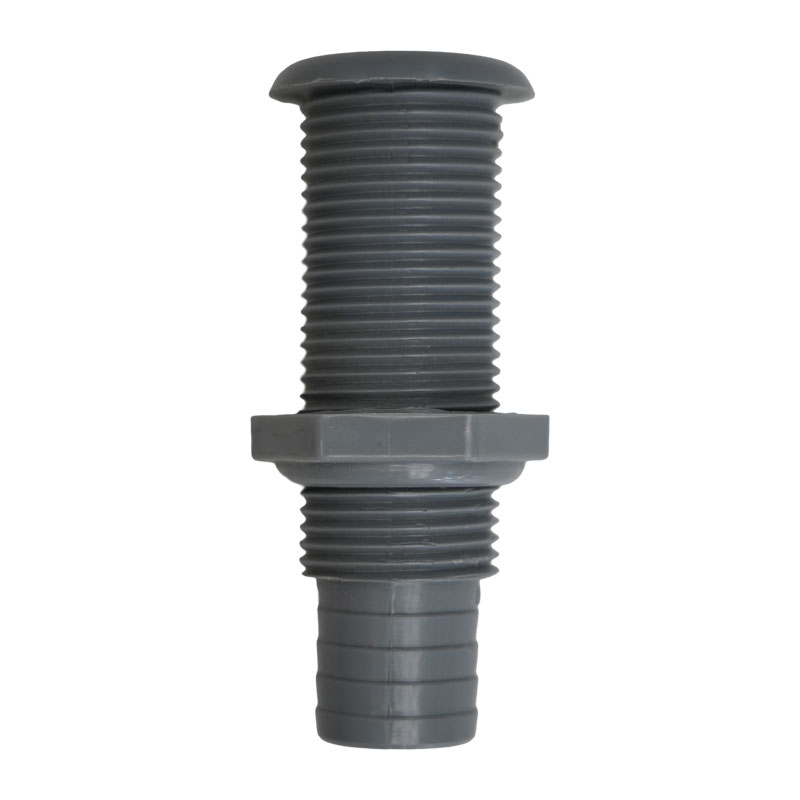 [43509] Thru-Hull w/St.Flange, 7/8'',w/Hose Barb Ø25mm, Grey image