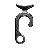 [43640] Hook for Fender, on Ø20-22mm Rail, 85x38mm, White image