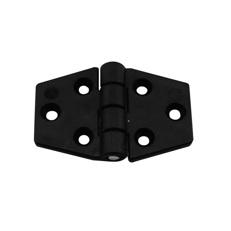 [43647] Hinge Polyamide, Hexagonal, 63x40x4.5mm, Black image