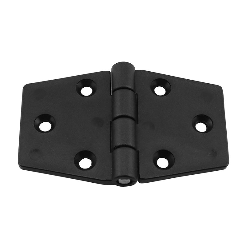 [43653] Hinge Polyamide, Hexagonal, 95x60x4.5mm, Black image