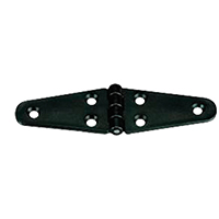 [43673] Hinge Polyamide, Double Oval, 145x40x4.5mm, White image