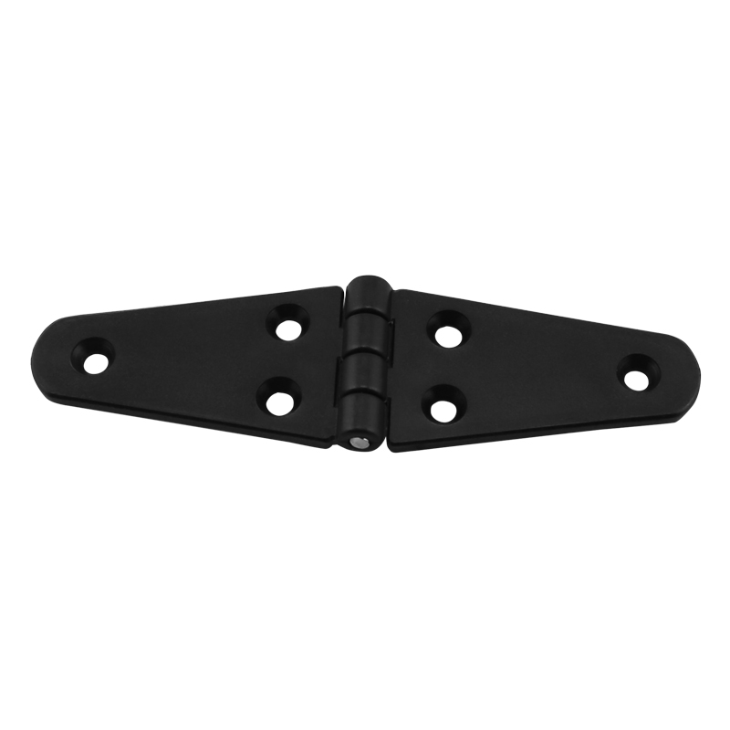 [43674] Hinge Polyamide, Double Oval, 145x40x4.5mm, Black image
