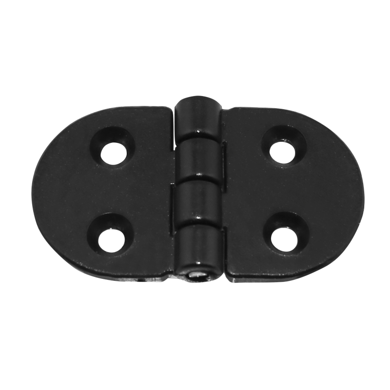 [43680] Hinge Polyamide, Round, 70x40x4.5mm, Black image
