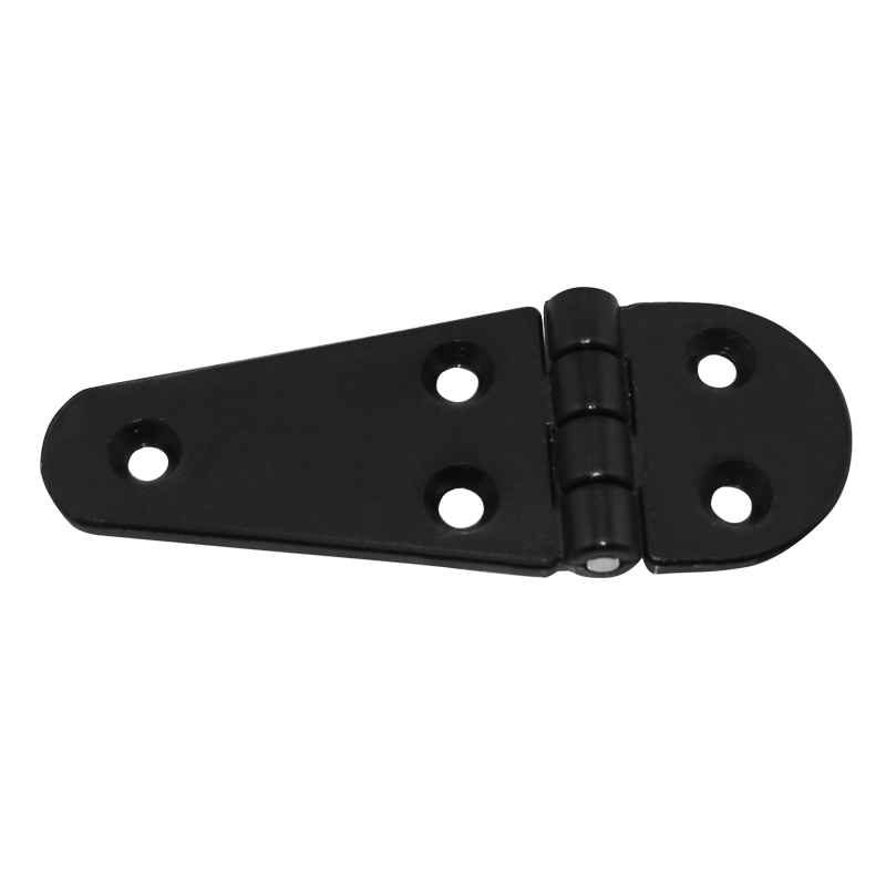 [43686] Hinge Polyamide, Semi-Oval, 108x40x4.5mm, Black image