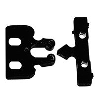 [43791] Door Fastener, Plastic, 22x32, Black image
