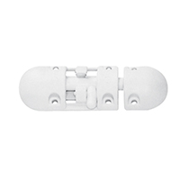 [43851] Anti-Rattle Barrel Bolt, Plastic, White image