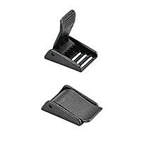 [43865] Buckle for 25mm Webbing, w/ Notches, Plastic, White image
