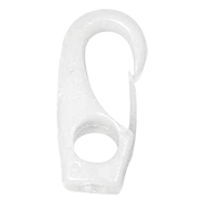 [44028] Snap Hook w/Eye Ø10x42mm, f/Ø4mm Cord, Polyam. White image