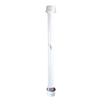 [44049] Table Pedestal, Fixed, Aluminium, Ø60x770mm, White image
