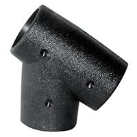 [44052] T-Fitting, 60°, for Rails Ø22mm, Black image